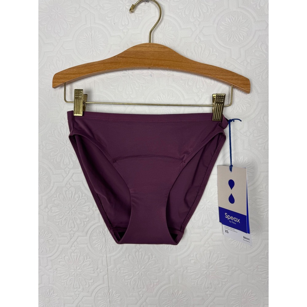 Speax by Thinx Absorbent Bladder Leak Protection Bikiniโ Underwear Blackberry XS